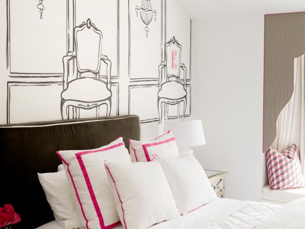 Black French Inspired Girl Room